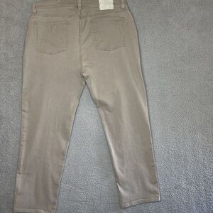 Vuori Benton Twill Khaki Beige Cotton Blend Athletic Fit Jeans 38x30 Stretch